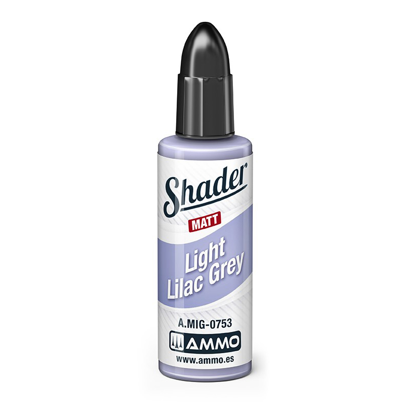 Акриловая краска Ammo Mig Матовый шейдер Светло-сиренево-серый Light Lilac Grey AMIG0753
Акриловая краска Ammo Mig Матовый шейдер Светло-сиренево-серый Light Lilac Grey AMIG0753