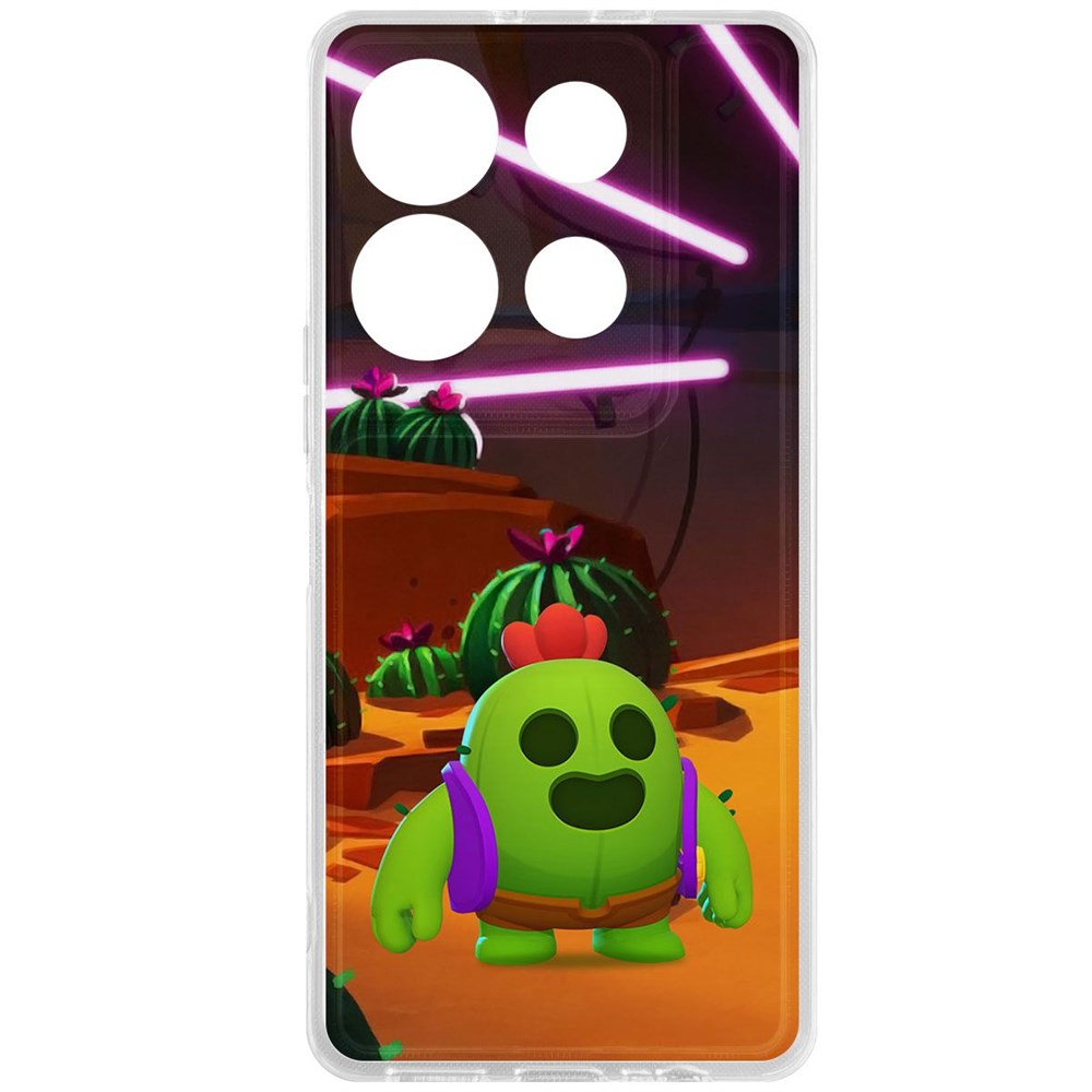 Чехол-накладка Krutoff Clear Case Brawl Stars-Спайк для INFINIX Note 30 VIP, Прозрачный
Чехол-накладка Krutoff Clear Case Brawl Stars-Спайк для INFINIX Note 30 VIP, Прозрачный
