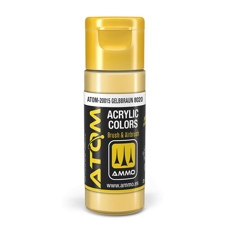 Акриловая краска Ammo Mig Atom color Жёлто-коричневый светлый 8020 Gelbbraun 8 ATOM20015
Акриловая краска Ammo Mig Atom color Жёлто-коричневый светлый 8020 Gelbbraun 8 ATOM20015