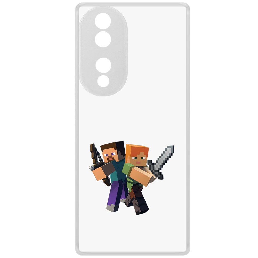Чехол-накладка Krutoff Clear Case Minecraft-Стив и Алекс для Honor 70, Прозрачный
Чехол-накладка Krutoff Clear Case Minecraft-Стив и Алекс для Honor 70, Прозрачный
