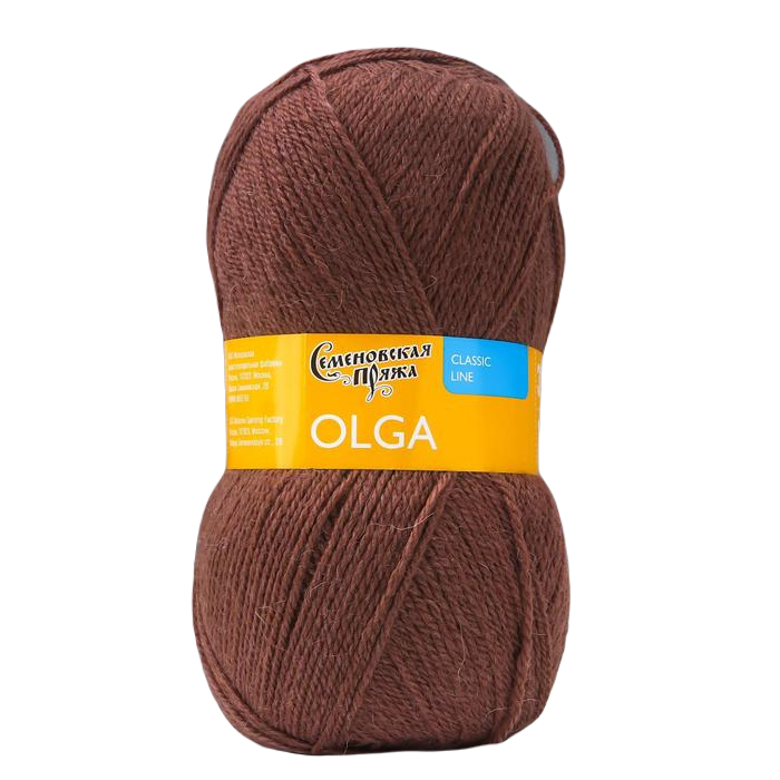 Пряжа Olga (ОльгаПШ) 50% шерсть, 50% акрил 392м/100гр (13378 какао_NEW), Коричневый, Пряжа для вязания "Ольга полушерсть"
Пряжа Olga (ОльгаПШ) 50% шерсть, 50% акрил 392м/100гр (13378 какао_NEW), Коричневый, Пряжа для вязания "Ольга полушерсть"