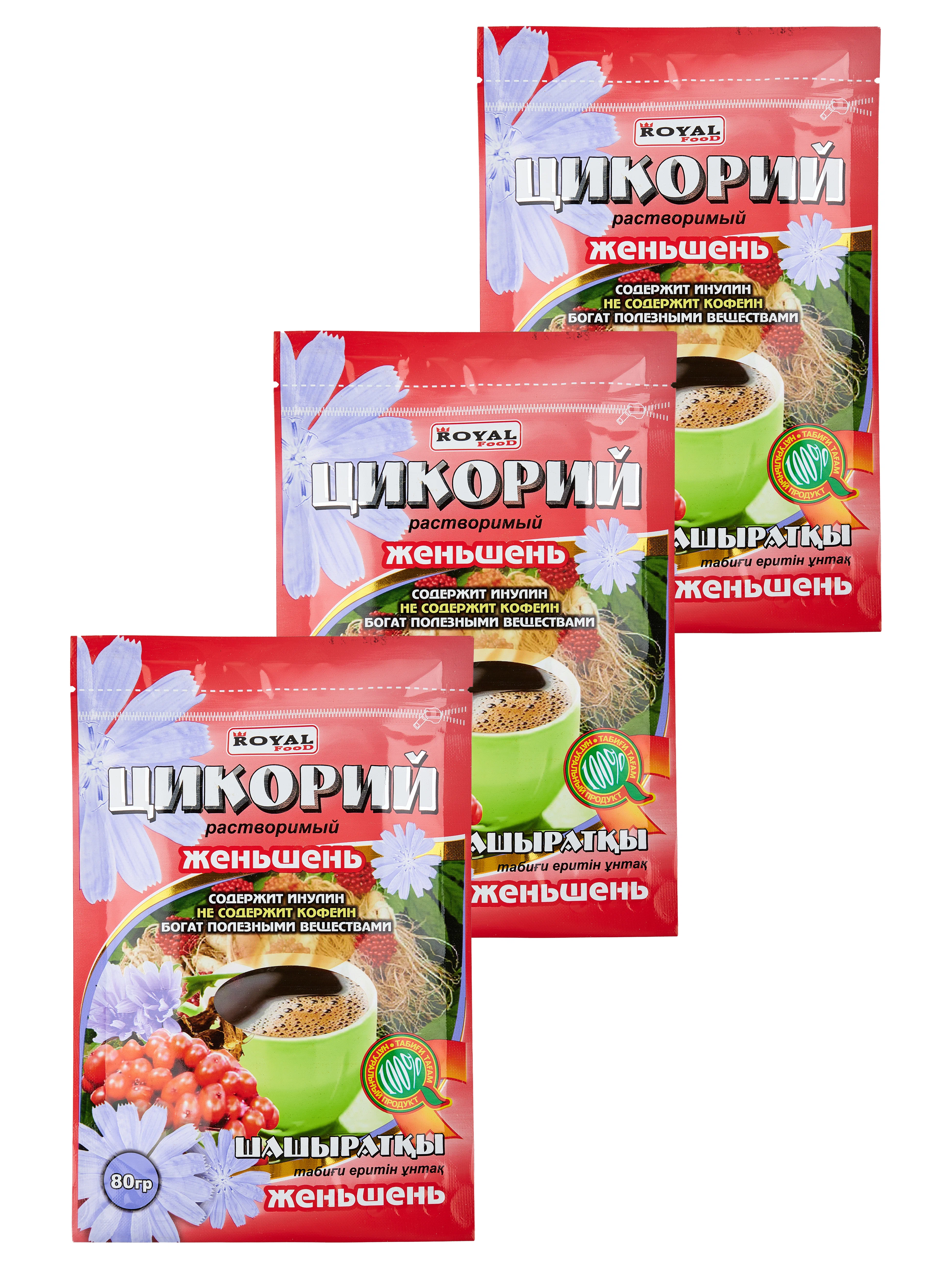 Цикорий Royal Food растворимый с женьшенем, 80 г х 3 шт, Цикорий растворимый с женьшенем 3 шт
Цикорий Royal Food растворимый с женьшенем, 80 г х 3 шт, Цикорий растворимый с женьшенем 3 шт