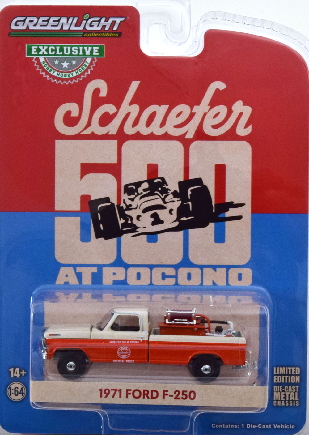Модель коллекционная GREENLIGHT Ford F-250 schaefer 500 at pocono 1971 orange creme, Белый
Модель коллекционная GREENLIGHT Ford F-250 schaefer 500 at pocono 1971 orange creme, Белый