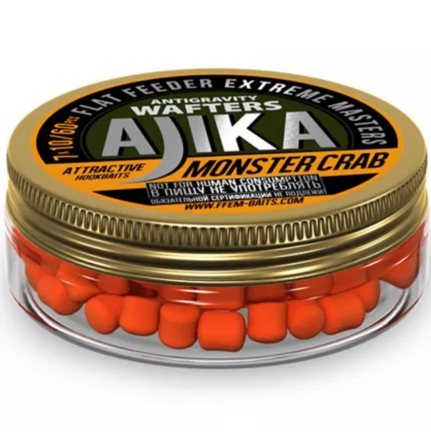 Бойлы Ffem Ajika Wafters 7x10 Monster Crab, Оранжевый, Ajika Wafters 7x10 Monster Crab
Бойлы Ffem Ajika Wafters 7x10 Monster Crab, Оранжевый, Ajika Wafters 7x10 Monster Crab