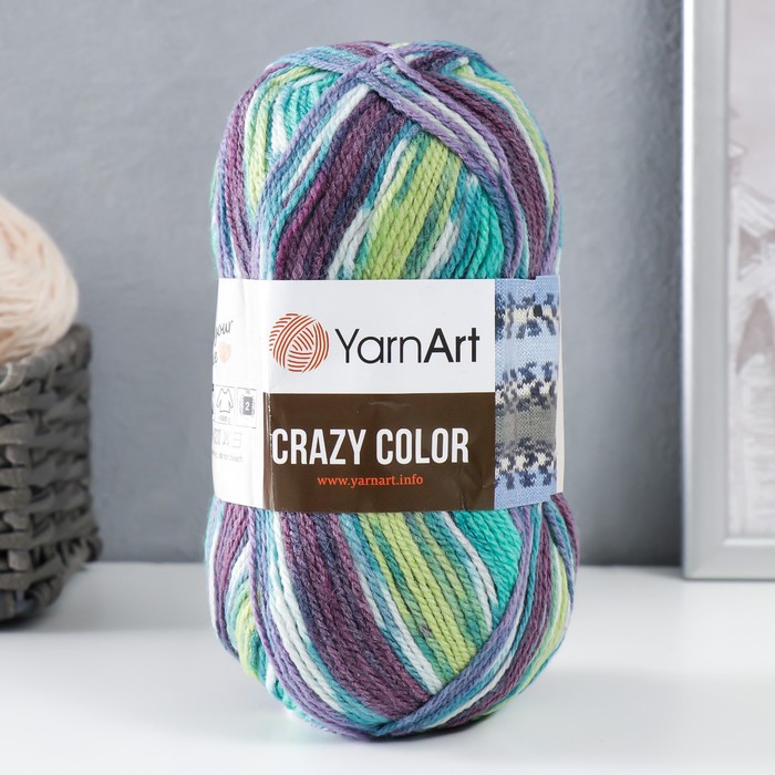 Пряжа "Crazy color" 25% шерсть, 75% акрил 260м/100гр (178 лимон-фиолет), Желтый, Пряжа для вязания "Crazy color"
Пряжа "Crazy color" 25% шерсть, 75% акрил 260м/100гр (178 лимон-фиолет), Желтый, Пряжа для вязания "Crazy color"