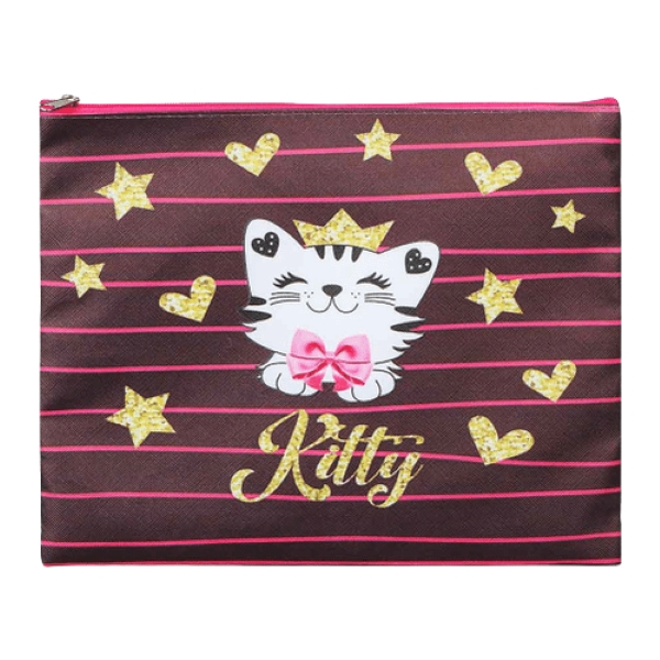 фото Папка для тетрадей на замке а5 royal kitty бордово-розовая