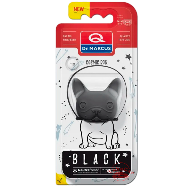 Ароматизатор в машину DrMarcus Cosmic Dog Black, Ароматизатор на дефлектор Dr.Marcus COSMIC DOG Black15г DM942box
Ароматизатор в машину DrMarcus Cosmic Dog Black, Ароматизатор на дефлектор Dr.Marcus COSMIC DOG Black15г DM942box