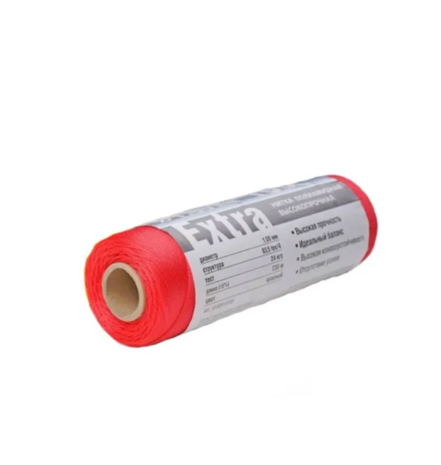 Нитки капроновые (полиамидные) Петроканат Extra, 100 г. 93,5tex*4 (1,00 мм), 230 м,, Красный, Extra
Нитки капроновые (полиамидные) Петроканат Extra, 100 г. 93,5tex*4 (1,00 мм), 230 м,, Красный, Extra