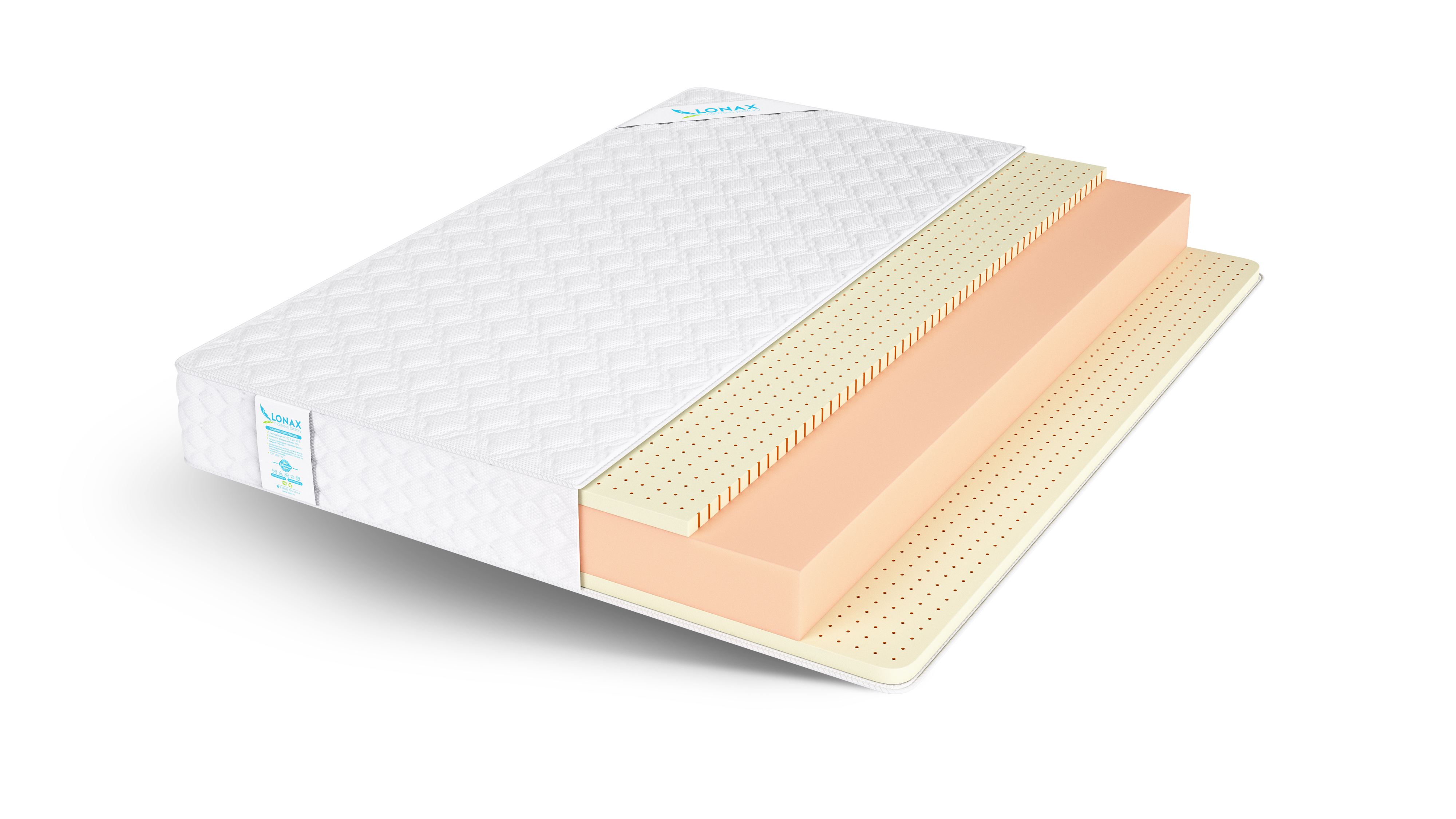 Матрас беспружинный Lonax ROLL COMFORT 3 PLUS/chstds_lonLRC3P_135x190, Белый, Lonax ROLL COMFORT 3 PLUS
Матрас беспружинный Lonax ROLL COMFORT 3 PLUS/chstds_lonLRC3P_135x190, Белый, Lonax ROLL COMFORT 3 PLUS