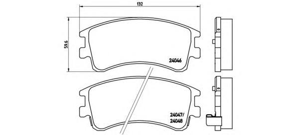 Колодки тормозные дисковые передн. MAZDA 6 Hatchback (GG) 08/02-12/08 / MAZDA 6 Saloon (GG
Колодки тормозные дисковые передн. MAZDA 6 Hatchback (GG) 08/02-12/08 / MAZDA 6 Saloon (GG