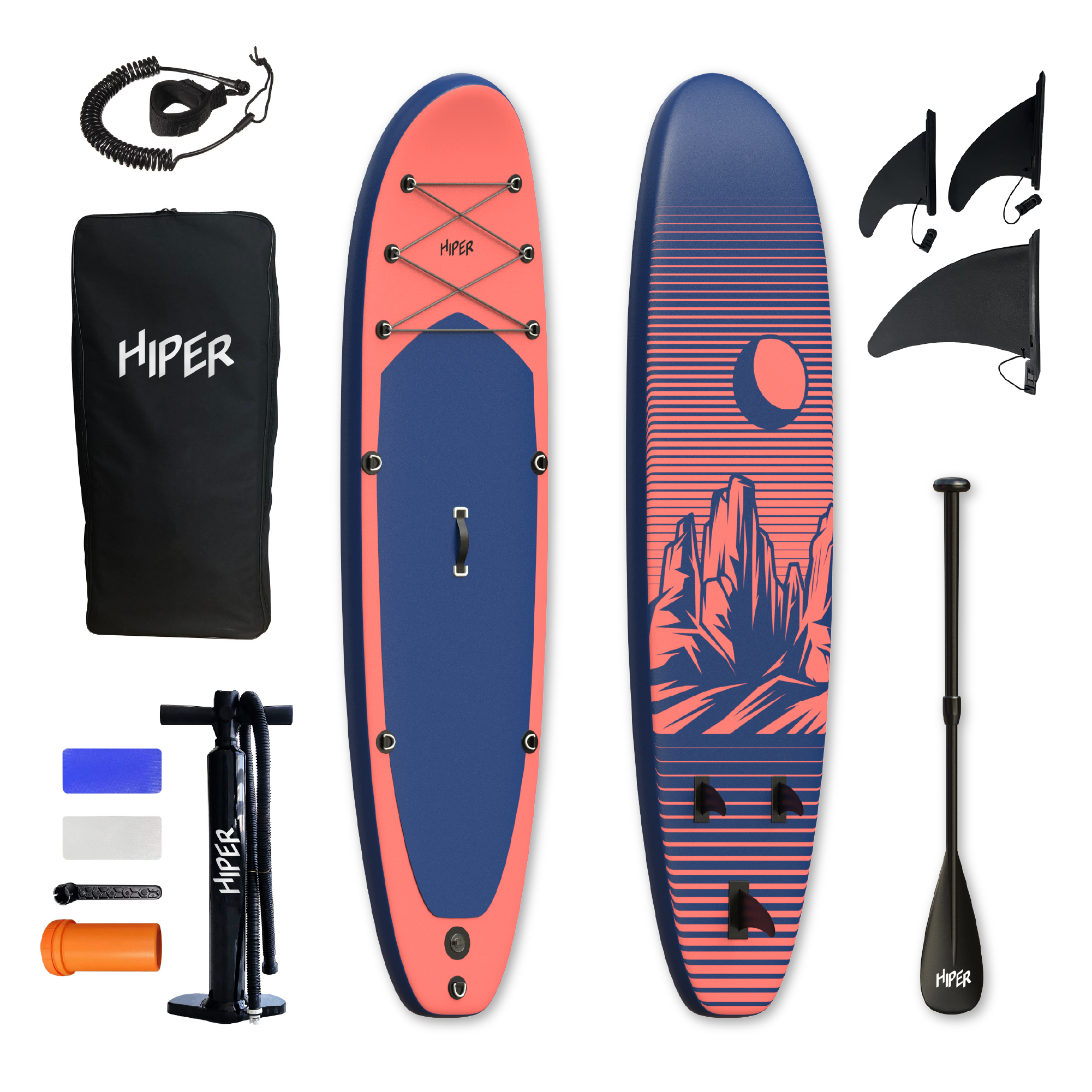 SUP-доска Hiper Grand 10'5 320х84х15см, насос, весло, лиш, ремнабор, сумка, до 150кг, Оранжевый;синий, Supb 84
SUP-доска Hiper Grand 10'5 320х84х15см, насос, весло, лиш, ремнабор, сумка, до 150кг, Оранжевый;синий, Supb 84