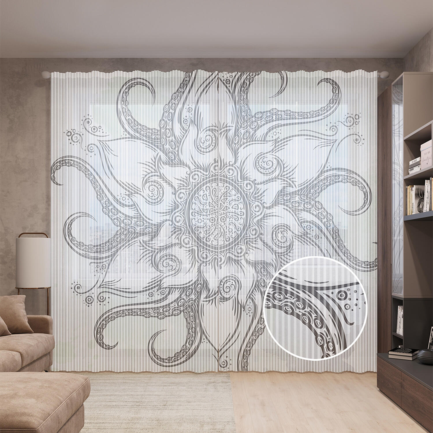 Тюль вуаль на шторной ленте с принтом JoyArty "Цветок со щупальцами", 310х265 см, Цветок со щупальцами
Тюль вуаль на шторной ленте с принтом JoyArty "Цветок со щупальцами", 310х265 см, Цветок со щупальцами