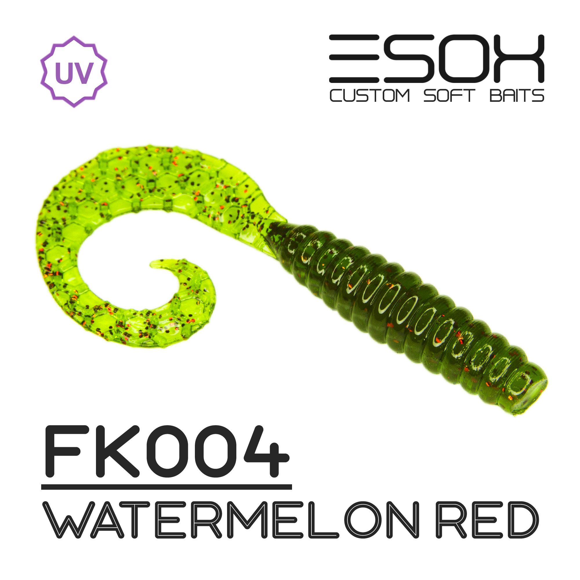 Силиконовая приманка Esox Twirly Grub 80 мм цвет FK004 Watermelon Red 6 шт, Twirly Grub
Силиконовая приманка Esox Twirly Grub 80 мм цвет FK004 Watermelon Red 6 шт, Twirly Grub