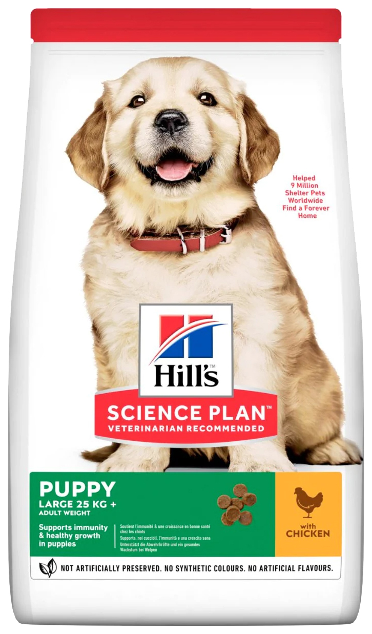 HILL’S HILL’S SCIENCE PLAN PUPPY LARGE BREED CHICKEN для щенков крупных пород с курицей (1
HILL’S HILL’S SCIENCE PLAN PUPPY LARGE BREED CHICKEN для щенков крупных пород с курицей (1