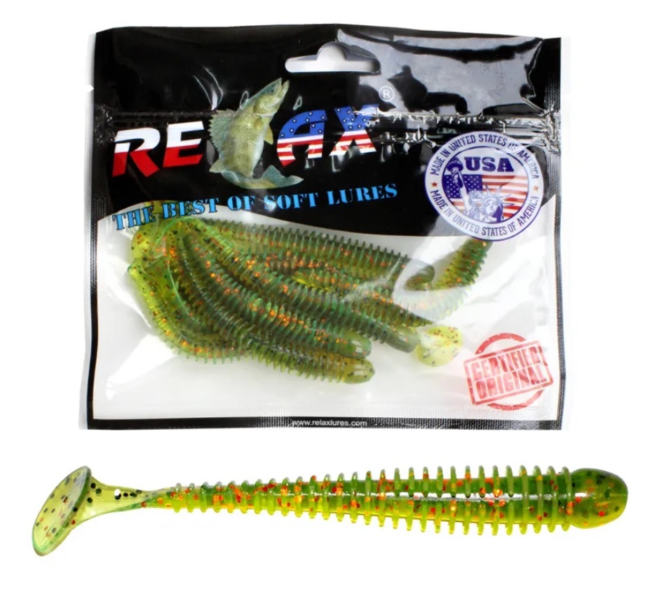 Мягкая силиконовая приманка риппер RELAX TEXAS LAMINAT (L584 (Green Pumpkin-black,, Зеленый, Texas Laminat
Мягкая силиконовая приманка риппер RELAX TEXAS LAMINAT (L584 (Green Pumpkin-black,, Зеленый, Texas Laminat
