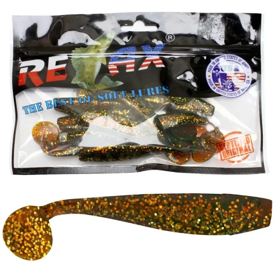 Мягкая силиконовая приманка риппер RELAX KINGSHAD (S092 (Motor Oil-gold Glitter) /, Kingshad
Мягкая силиконовая приманка риппер RELAX KINGSHAD (S092 (Motor Oil-gold Glitter) /, Kingshad