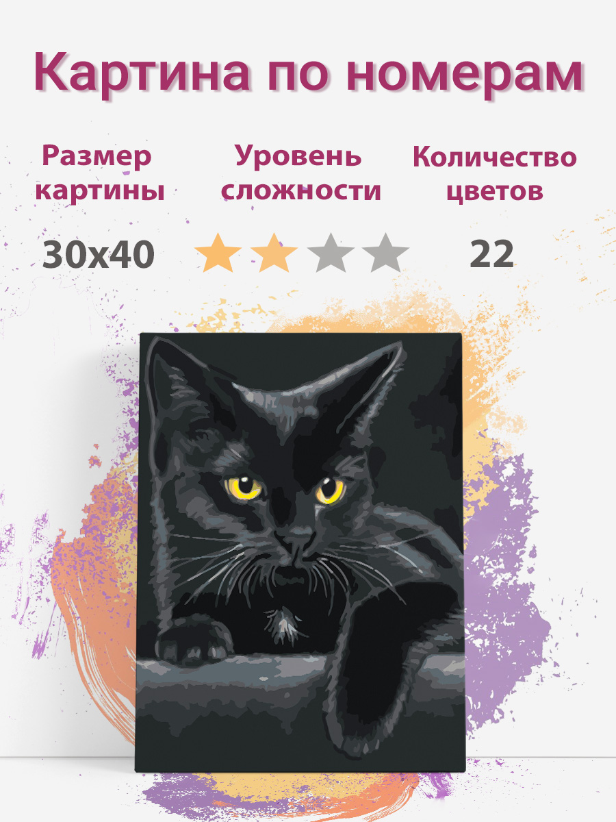 Картина по номерам Раскрасим сами Кошка BlackC2 холст на подрамнике 30х40 см, Кошка
Картина по номерам Раскрасим сами Кошка BlackC2 холст на подрамнике 30х40 см, Кошка