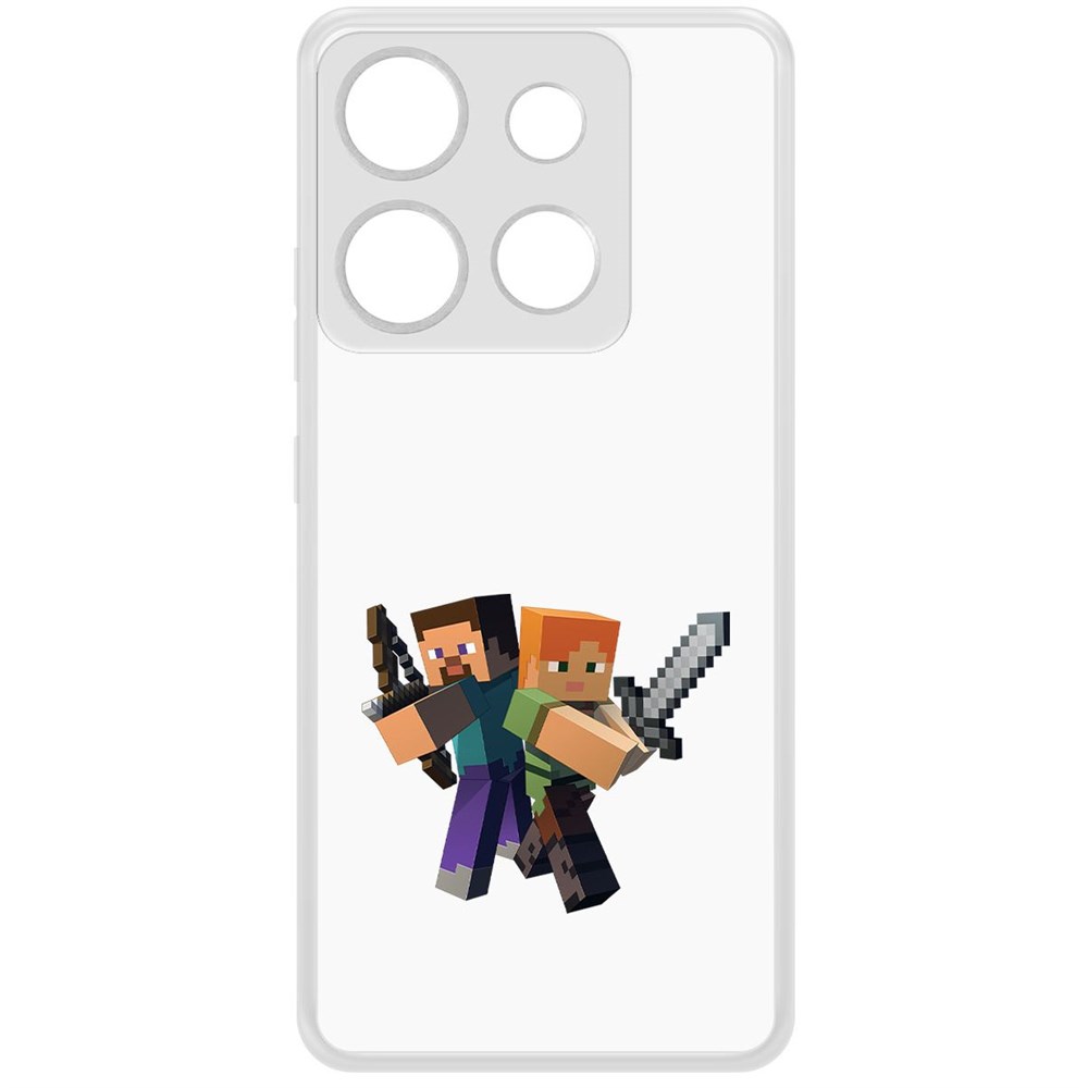 Чехол-накладка Krutoff Clear Case Minecraft-Стив и Алекс для INFINIX Smart 7 HD, Прозрачный
Чехол-накладка Krutoff Clear Case Minecraft-Стив и Алекс для INFINIX Smart 7 HD, Прозрачный