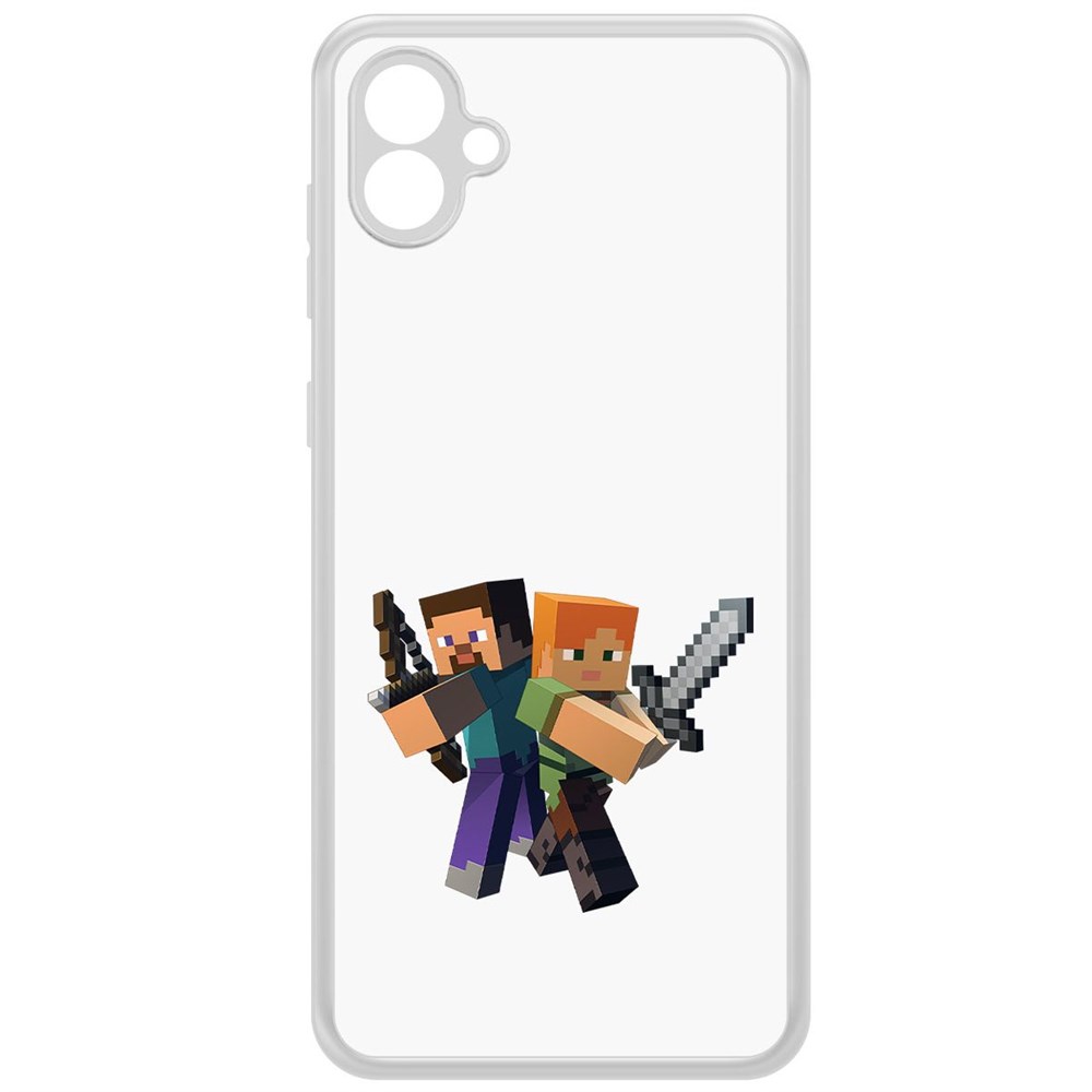 Чехол-накладка Krutoff Clear Case Minecraft-Стив и Алекс для Samsung Galaxy A04e (A042), Прозрачный
Чехол-накладка Krutoff Clear Case Minecraft-Стив и Алекс для Samsung Galaxy A04e (A042), Прозрачный