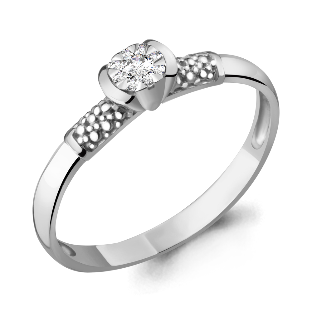 Кольцо из белого золота с бриллиантом р. 17,5 Aquamarine 962973_585_бз, 962973_585_бз
Кольцо из белого золота с бриллиантом р. 17,5 Aquamarine 962973_585_бз, 962973_585_бз