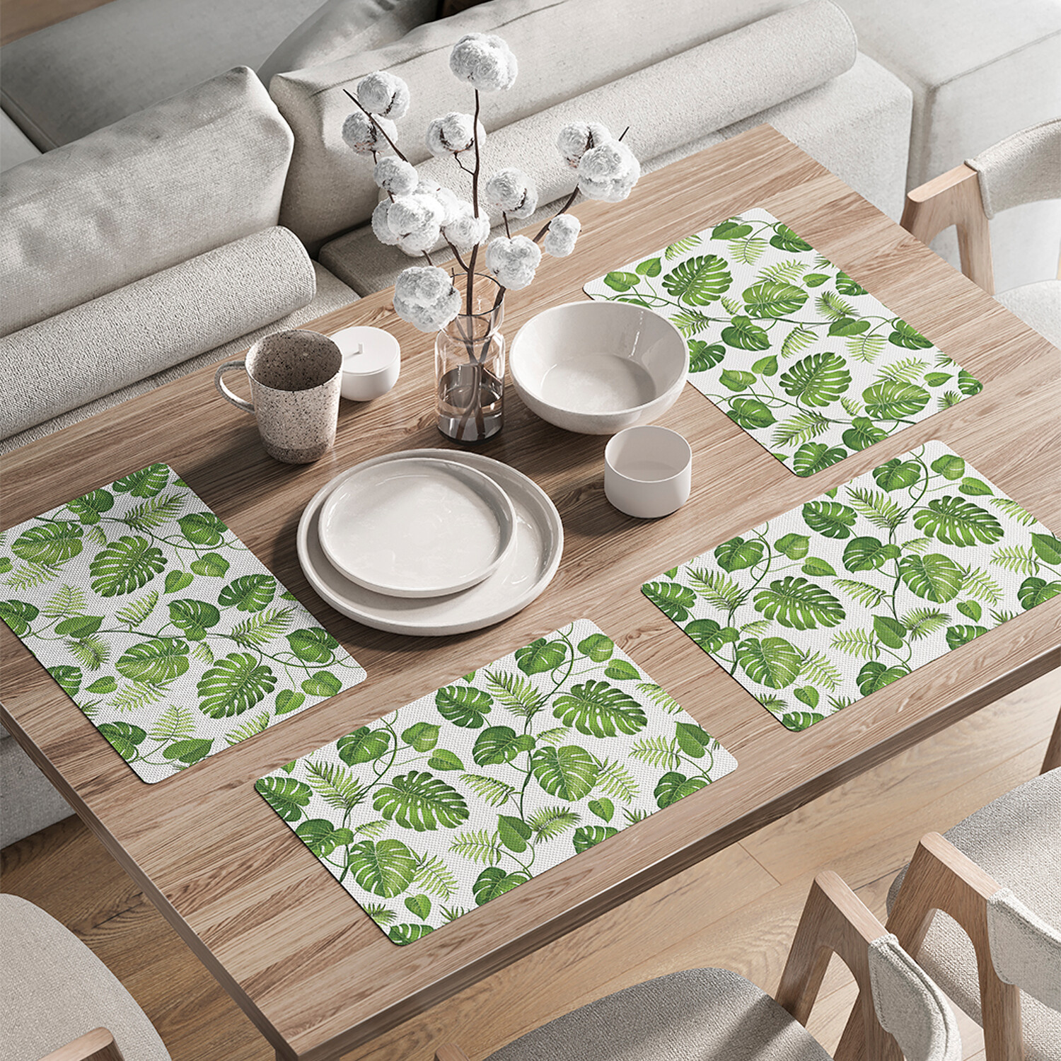 Комплект тканевых салфеток JoyArty "Лианы монстеры" для сервировки стола 46x30 см 4шт, Зеленый, Лианы монстеры 
Комплект тканевых салфеток JoyArty "Лианы монстеры" для сервировки стола 46x30 см 4шт, Зеленый, Лианы монстеры