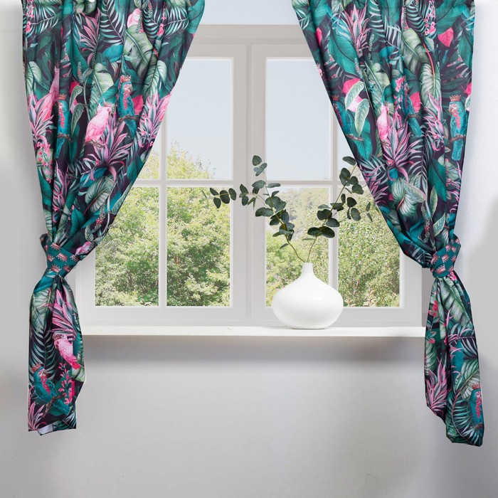 Комплект штор для кухни с подхватами Этель Tropical parrots 145х180см-2 шт., 100% п/э, Tropical parrots
Комплект штор для кухни с подхватами Этель Tropical parrots 145х180см-2 шт., 100% п/э, Tropical parrots