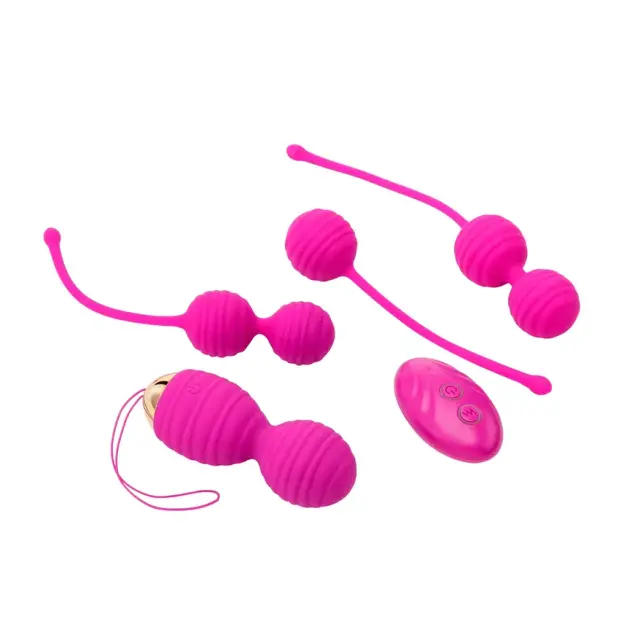 фото Набор вагинальных шариков yes or yes 12 режимов вибрации розовый 4 шт. yesoryes