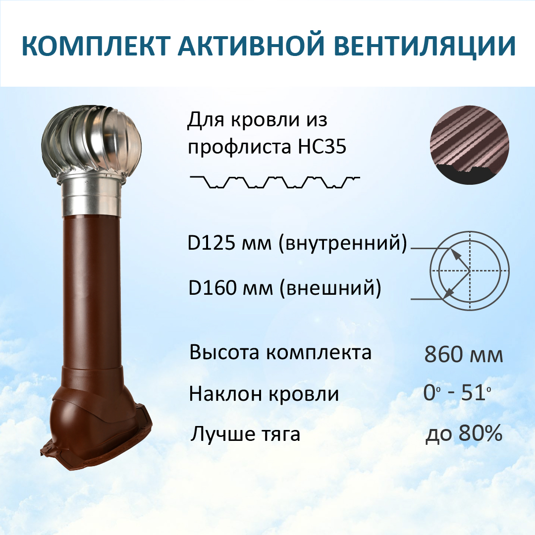 Комплект активной вентиляции: Турбодефлектор TD160 ОЦ, вент.выход Н-700, для п/л МП35, С35, Коричневый, K-VV160-700/PF35/TD160OC
Комплект активной вентиляции: Турбодефлектор TD160 ОЦ, вент.выход Н-700, для п/л МП35, С35, Коричневый, K-VV160-700/PF35/TD160OC