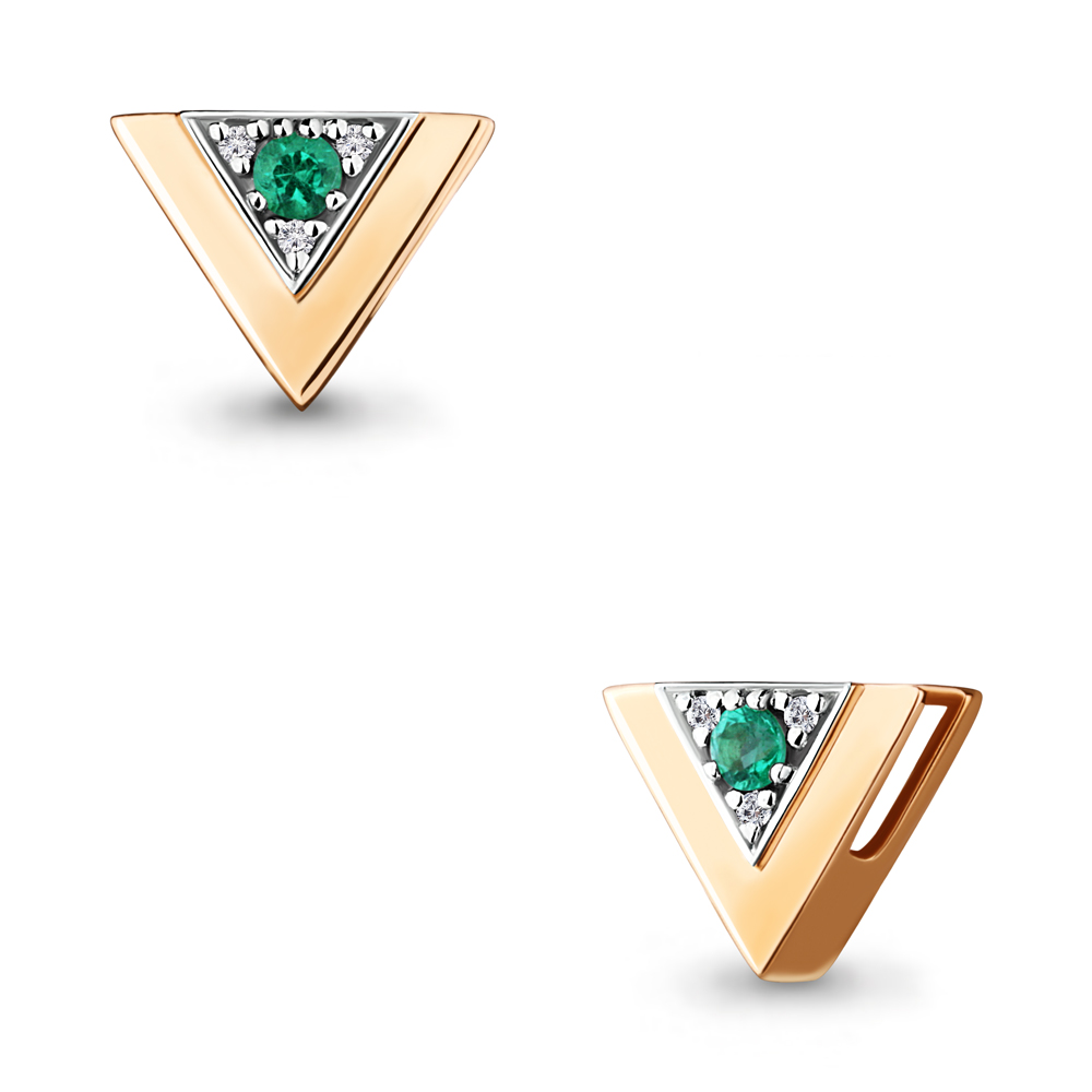 Подвеска из красного золота с бриллиантом/изумрудом Aquamarine 920861Ак_585_кз, 920861Ак_585_кз
Подвеска из красного золота с бриллиантом/изумрудом Aquamarine 920861Ак_585_кз, 920861Ак_585_кз