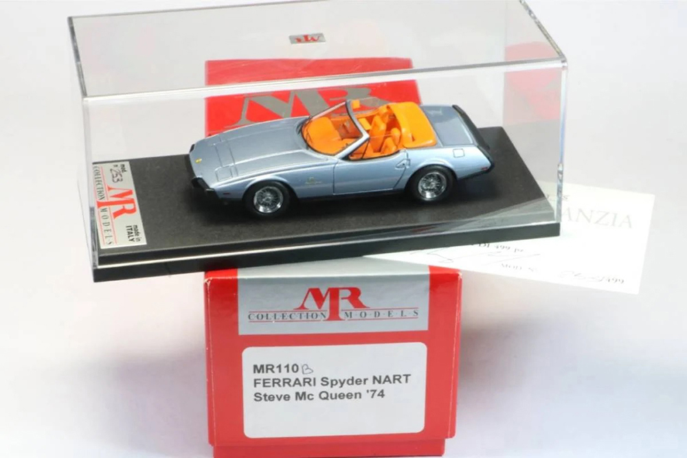 Ferrari 365 GTB/4 daytona spider nart open 1974 personal car steve mcqueen light blue meta, Голубой
Ferrari 365 GTB/4 daytona spider nart open 1974 personal car steve mcqueen light blue meta, Голубой