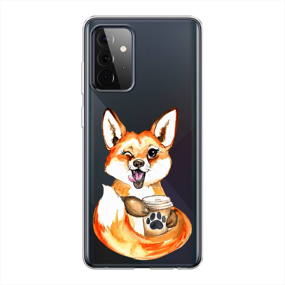 Чехол на Samsung Galaxy A72 "Подмигивающая лиса с кофе", Оранжевый;белый;коричневый, 2101950-4
Чехол на Samsung Galaxy A72 "Подмигивающая лиса с кофе", Оранжевый;белый;коричневый, 2101950-4