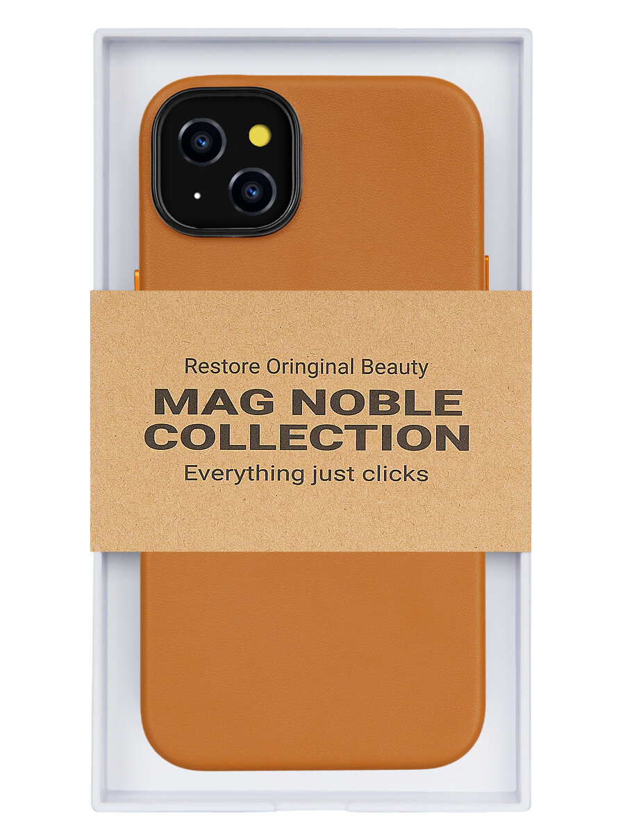 Чехол с MagSafe для iPhone 15 Plus Mag Noble Collection-Коричневый, Apple iPhone 15 Plus
Чехол с MagSafe для iPhone 15 Plus Mag Noble Collection-Коричневый, Apple iPhone 15 Plus