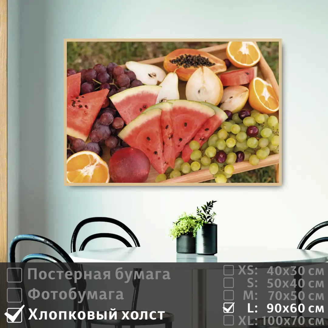 Постер на холсте ПолиЦентр Красочные тропические фрукты 90х60 см, КрасочныеТропическиеФрукты
Постер на холсте ПолиЦентр Красочные тропические фрукты 90х60 см, КрасочныеТропическиеФрукты