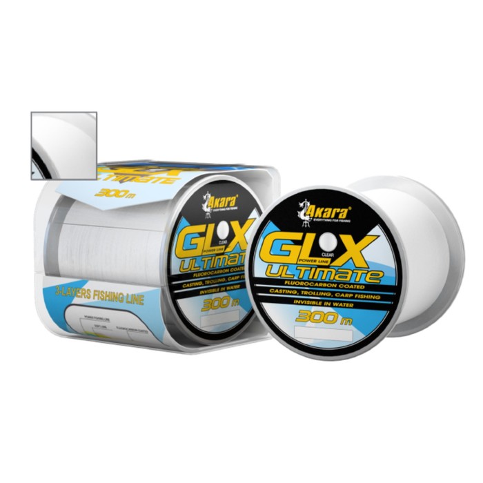 Леска Akara GLX Ultimate Power Line, диаметр 0.3, тест 12.3 кг, 300 м, прозрачная, Прозрачный
Леска Akara GLX Ultimate Power Line, диаметр 0.3, тест 12.3 кг, 300 м, прозрачная, Прозрачный