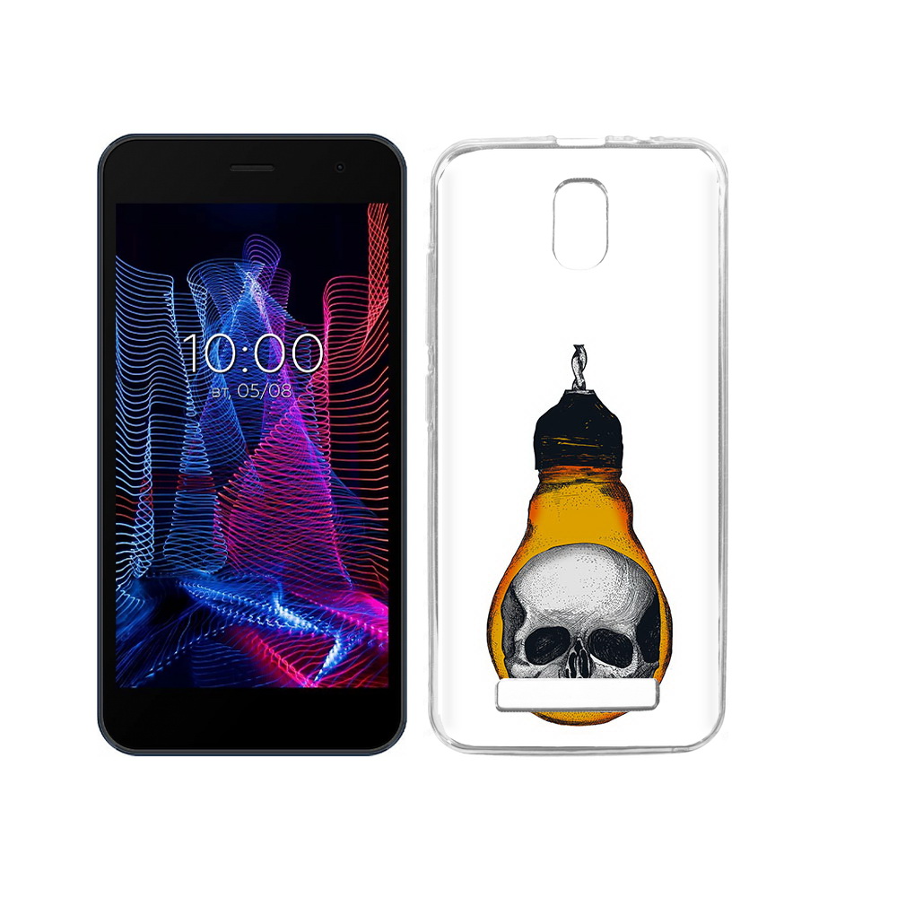 Чехол MyPads Tocco для BQ 5047L Like череп в лампочке, Прозрачный, Tocco 
Чехол MyPads Tocco для BQ 5047L Like череп в лампочке, Прозрачный, Tocco