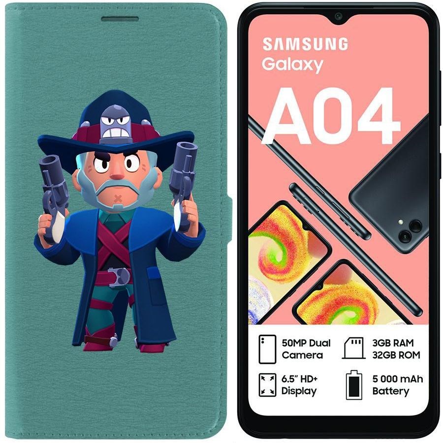 Чехол-книжка Eco для Samsung Galaxy A04 (A045) Brawl Stars-Стрелок Кольт (зелёный опал)
Чехол-книжка Eco для Samsung Galaxy A04 (A045) Brawl Stars-Стрелок Кольт (зелёный опал)