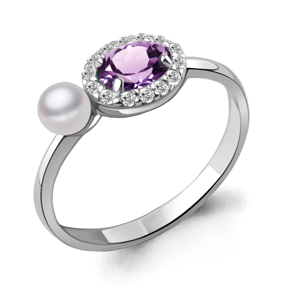 Кольцо из серебра с аметистом\фианитом Aquamarine Aquamarine 6962104А_925_р р. 17,5, 6962104А_925_р
Кольцо из серебра с аметистом\фианитом Aquamarine Aquamarine 6962104А_925_р р. 17,5, 6962104А_925_р