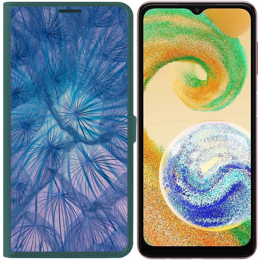 Чехол-книжка Eco для Samsung Galaxy A04s (A047) Синий одуванчик (зелёный опал), Зеленый
Чехол-книжка Eco для Samsung Galaxy A04s (A047) Синий одуванчик (зелёный опал), Зеленый