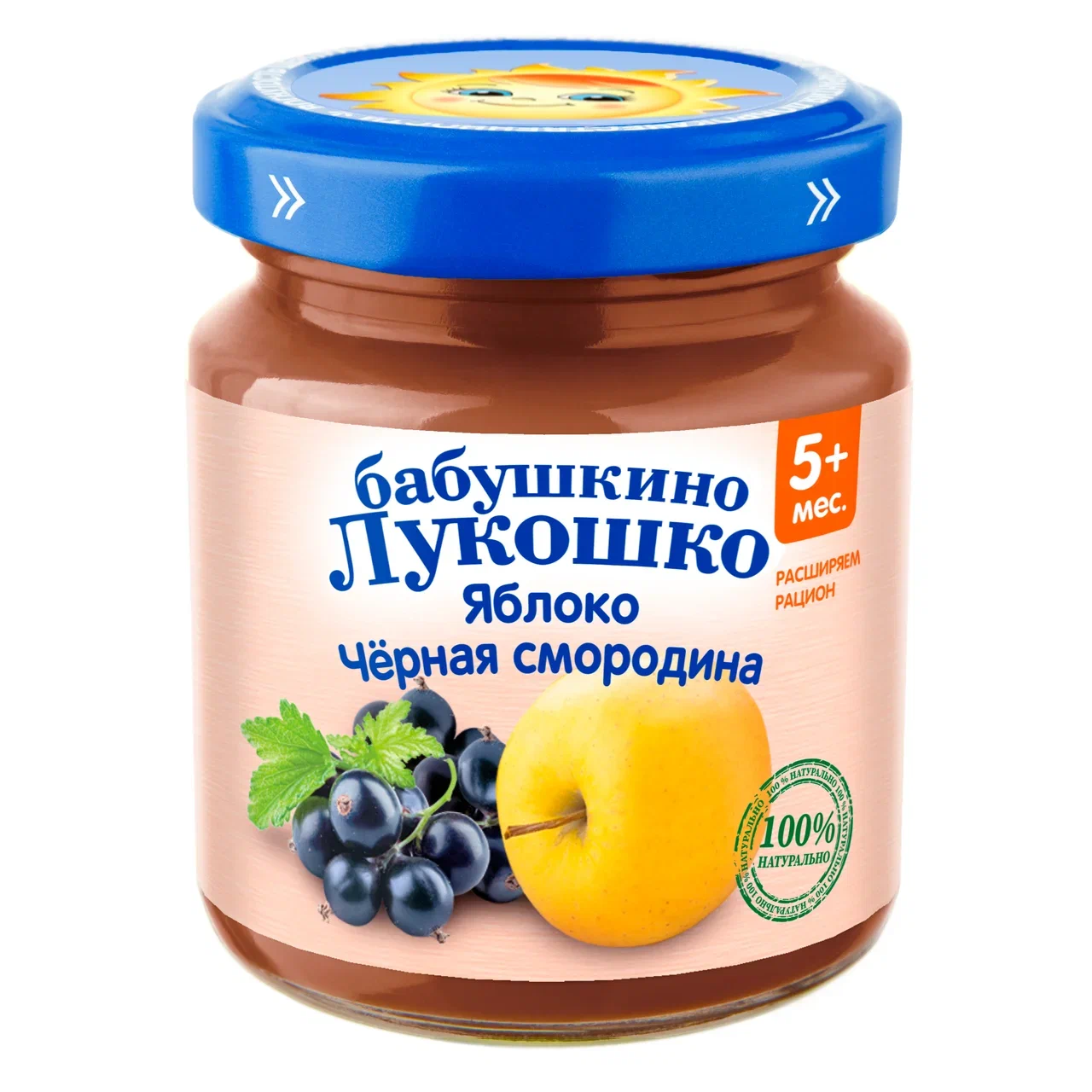 Пюре фруктовое Бабушкино Лукошко Яблоко-черная смородина с 5 мес. 100 г, 1 шт., Яблоко-черная смородина
Пюре фруктовое Бабушкино Лукошко Яблоко-черная смородина с 5 мес. 100 г, 1 шт., Яблоко-черная смородина