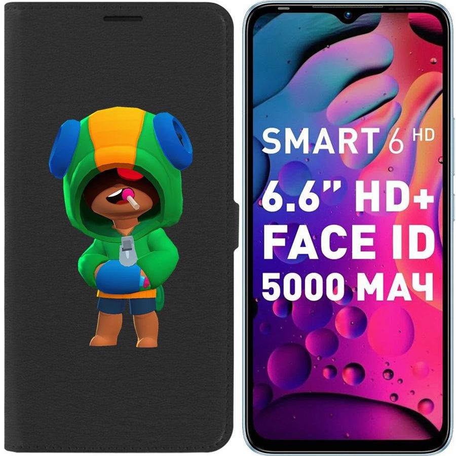 Чехол-книжка Eco для Infinix Smart 6 HD Brawl Stars-Леон (черный)
Чехол-книжка Eco для Infinix Smart 6 HD Brawl Stars-Леон (черный)