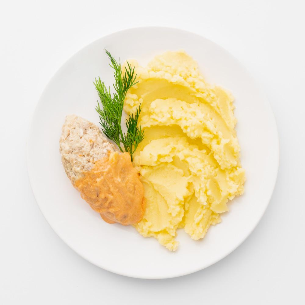 фото Голубцы вилка-ложка мясные, с картофельным пюре, 130 г