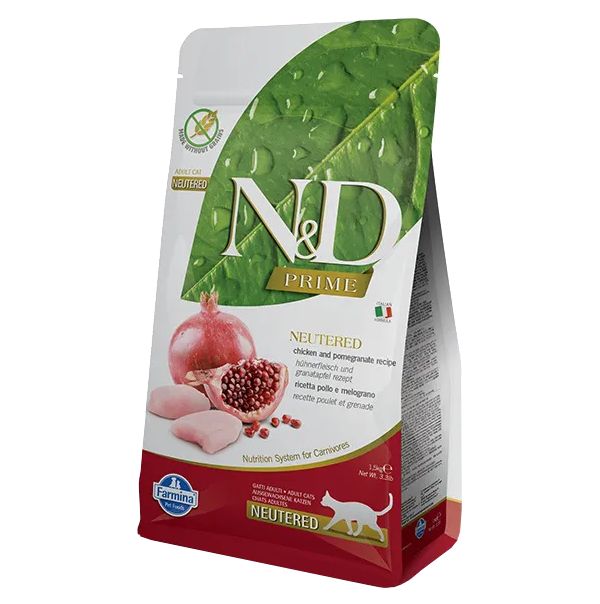 FARMINA FARMINA CAT N&D PRIME NEUTERED CHICKEN & POMEGRANATE беззерновой для взрослых каст
FARMINA FARMINA CAT N&D PRIME NEUTERED CHICKEN & POMEGRANATE беззерновой для взрослых каст