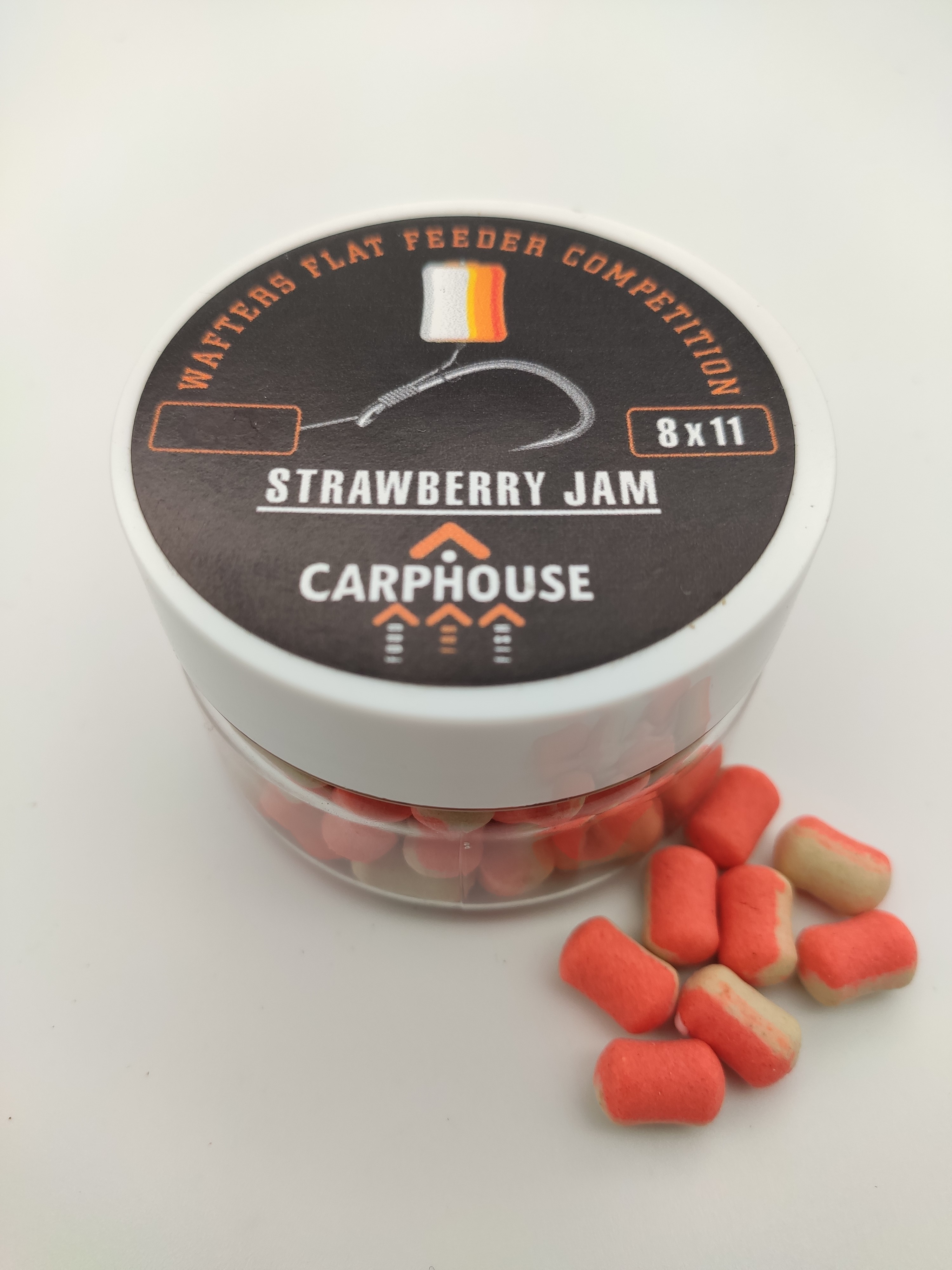 Бойлы Carphause Dumbells "Strawberry Jam" банка 75 мл. 8 x11 мл Flat Feeder, 00-00023132
Бойлы Carphause Dumbells "Strawberry Jam" банка 75 мл. 8 x11 мл Flat Feeder, 00-00023132