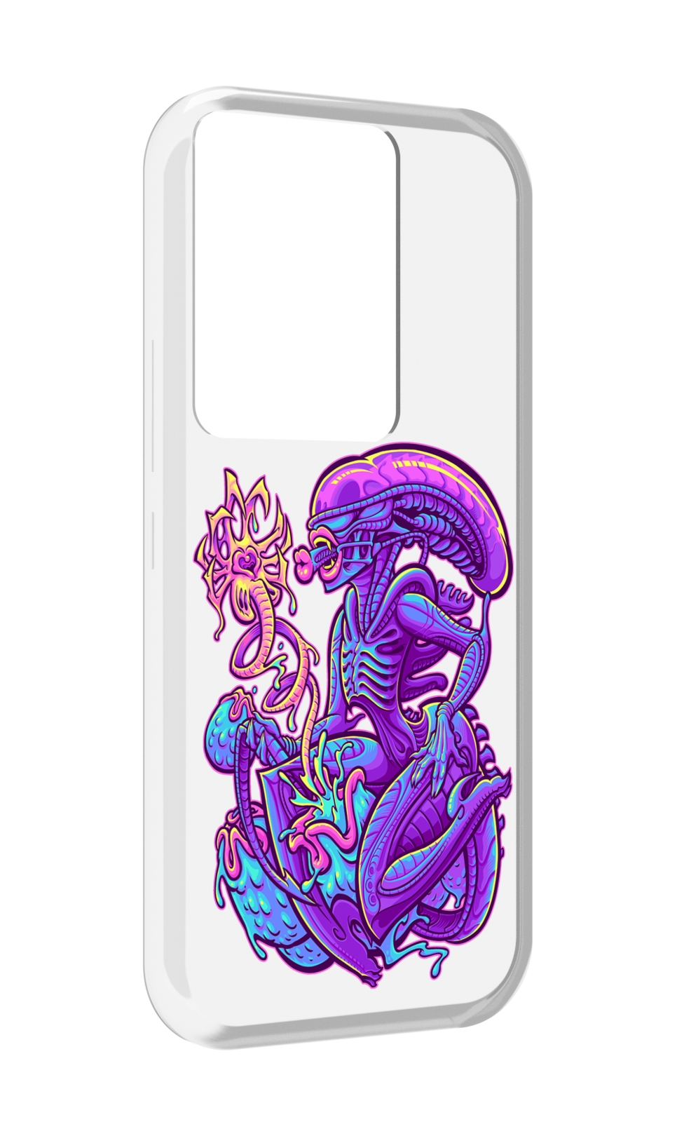 Чехол MyPads чужой фиолетовый цвет для Itel Vision 3 Plus / Itel P38 Pro, Прозрачный, Tocco 
Чехол MyPads чужой фиолетовый цвет для Itel Vision 3 Plus / Itel P38 Pro, Прозрачный, Tocco