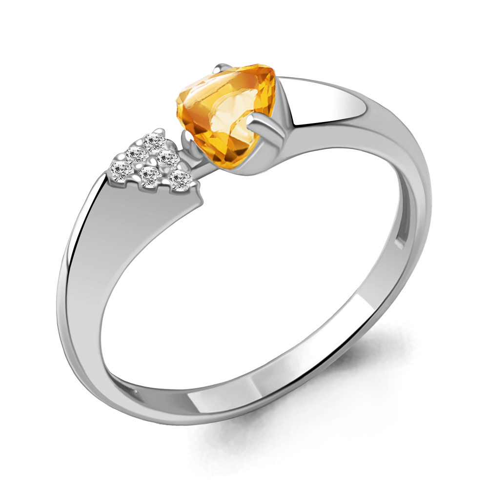 Кольцо из серебра с цитрином\фианитом Aquamarine Aquamarine 6961506А_925_р р. 18, 6961506А_925_р
Кольцо из серебра с цитрином\фианитом Aquamarine Aquamarine 6961506А_925_р р. 18, 6961506А_925_р