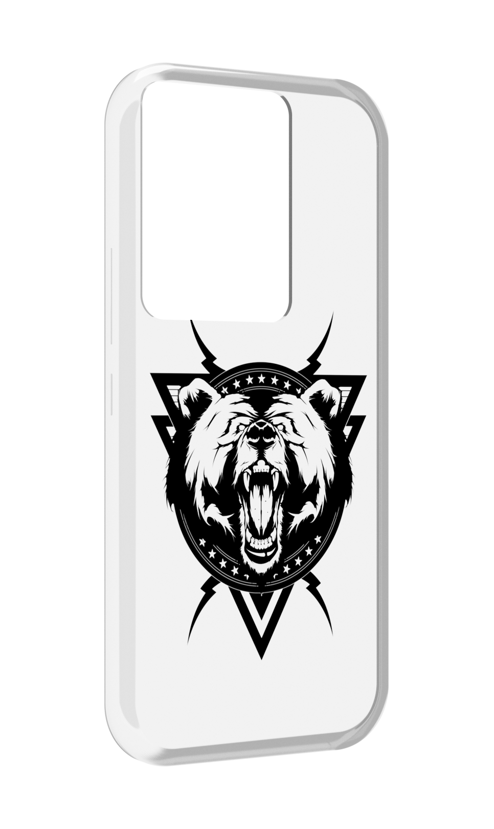 Чехол MyPads медведь в треугольнике для Itel Vision 3 Plus / Itel P38 Pro, Прозрачный, Tocco 
Чехол MyPads медведь в треугольнике для Itel Vision 3 Plus / Itel P38 Pro, Прозрачный, Tocco