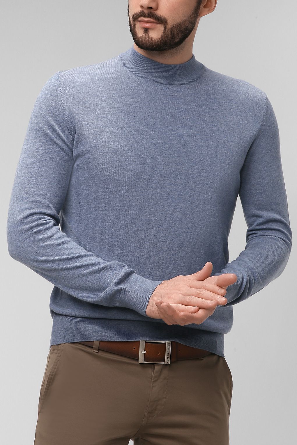 фото Водолазка мужская marc o’polo 129 5083 60178 голубая xl