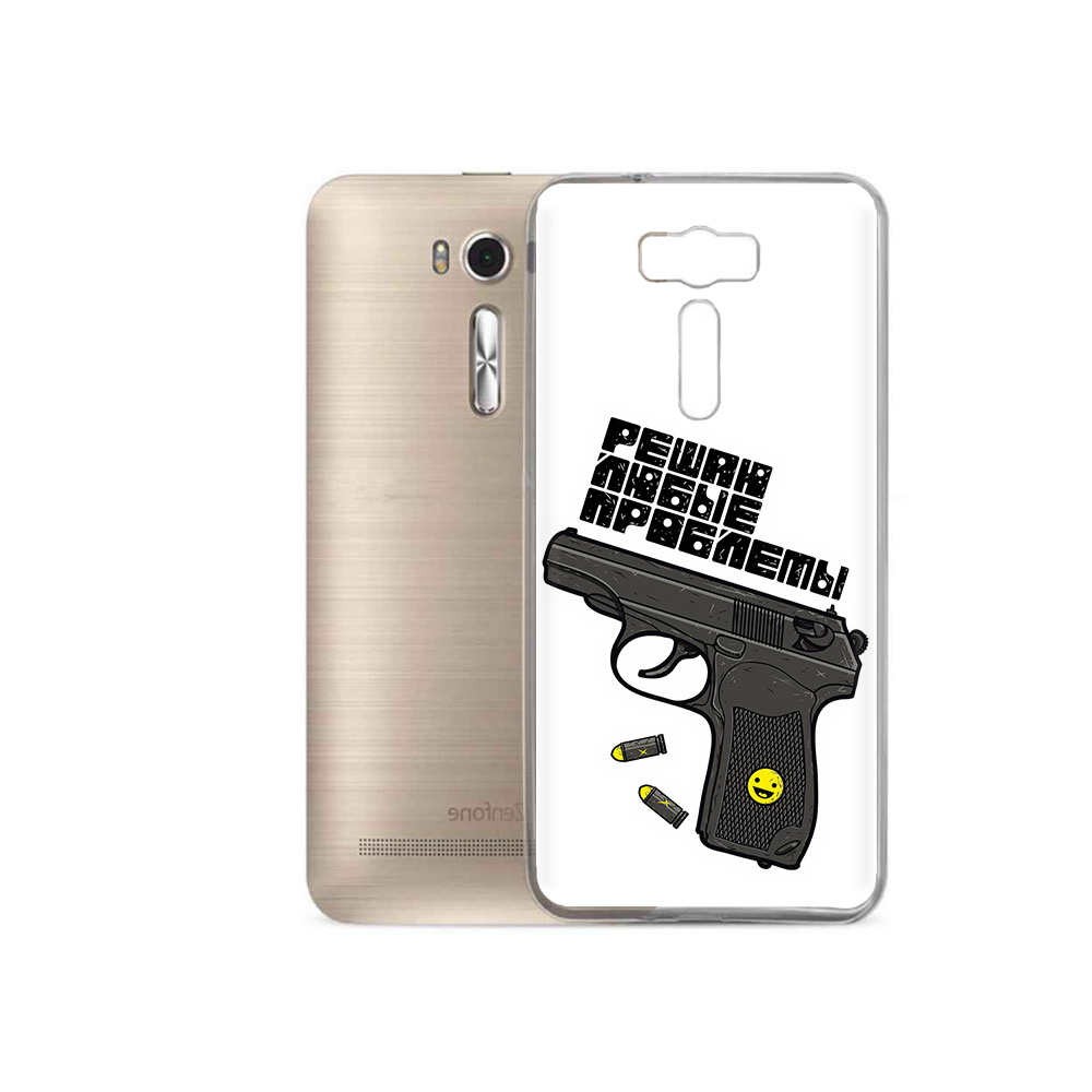 Чехол MyPads Tocco для Asus ZenFone 2 Laser (ZE500KL) пистолет против проблем, Прозрачный, Tocco
Чехол MyPads Tocco для Asus ZenFone 2 Laser (ZE500KL) пистолет против проблем, Прозрачный, Tocco