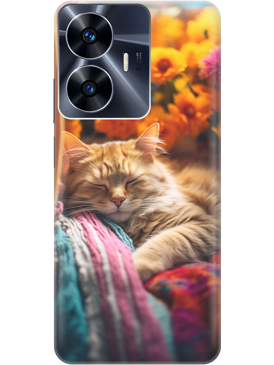 Силиконовый чехол на Realme C55 с принтом "Котик в цветах" прозрачный, Белый;желтый, 20000873
Силиконовый чехол на Realme C55 с принтом "Котик в цветах" прозрачный, Белый;желтый, 20000873
