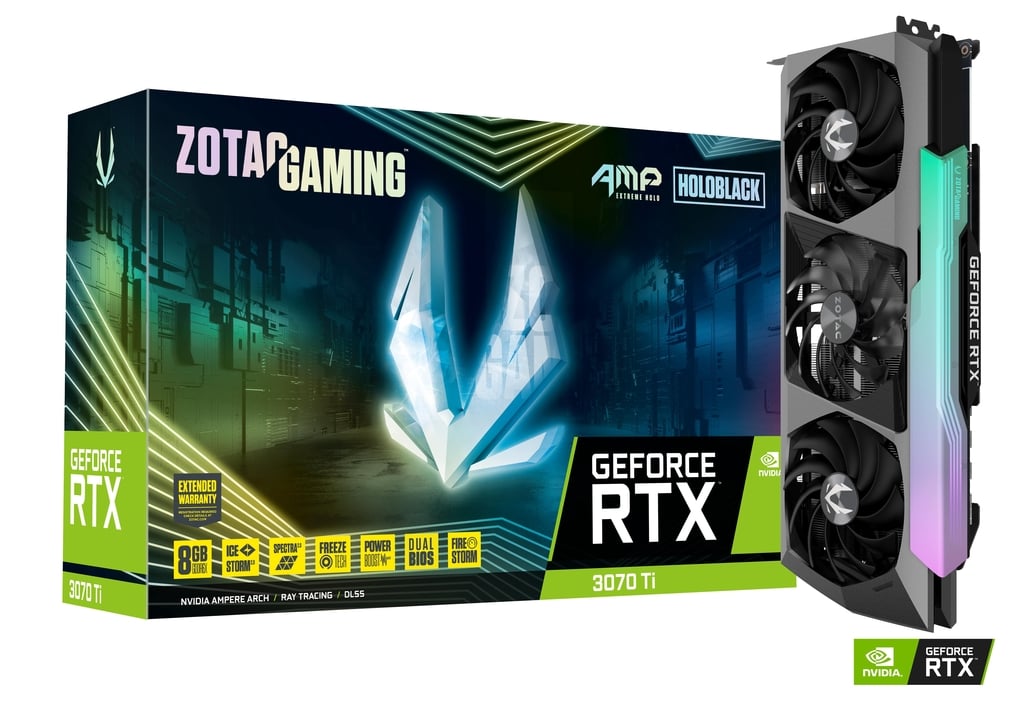 Видеокарта Zotac NVIDIA GeForce RTX 3070 Ti (ZT-A30710B-10P), Черный, GeForce RTX 3070 Ti
Видеокарта Zotac NVIDIA GeForce RTX 3070 Ti (ZT-A30710B-10P), Черный, GeForce RTX 3070 Ti
